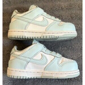 Nike Dunk Low White/Glacier Blue Kids Size 7C FB9107-105